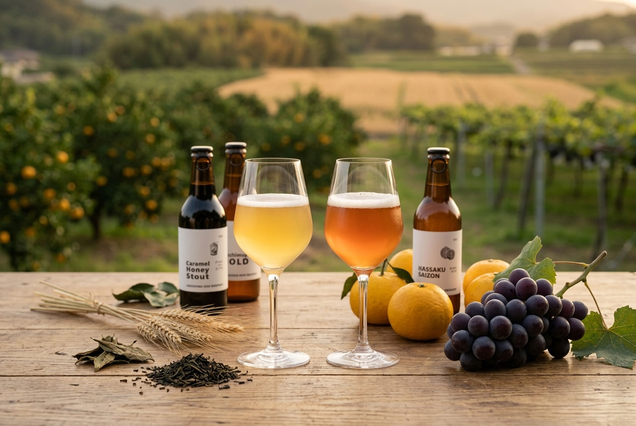 素材とクラフトビールの世界観